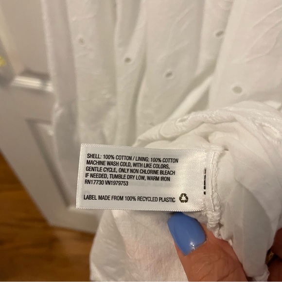 🌟UNIVERSAL THREAD🌟White Eyelet Midi Dress, Small - Picture 5 of 6